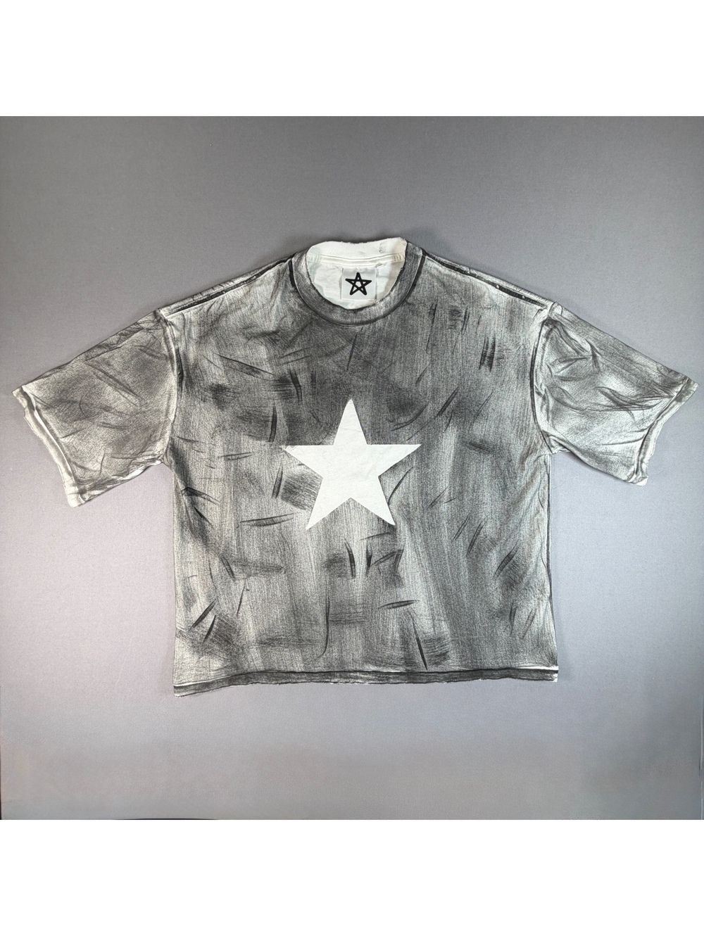 Rebels International Star Shirt Mens 2 L Gray Montreal Custom Cut Sew Punk Tee